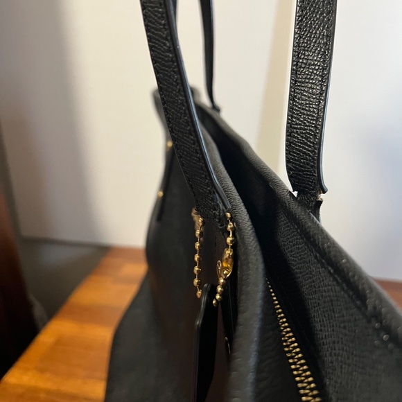 Coach Black Leather City Tote Bag - Picture 16 of 16